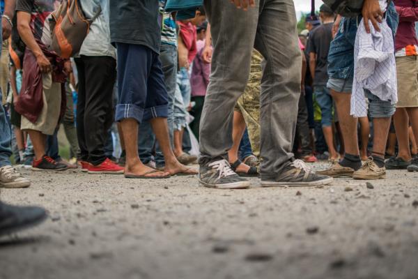 Venezuelan migrants at the border